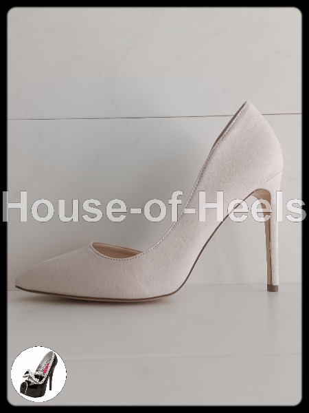 HoH Escarpins About You 42 talon 11,5cm velours blanc