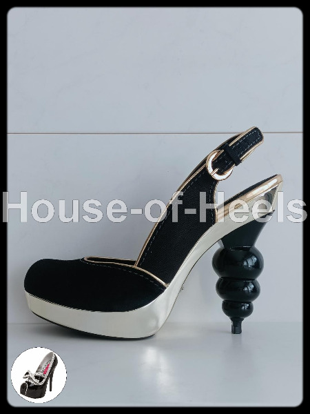 HoH Escarpins slingback Buffalo London 38 talon 13,5cm plateau