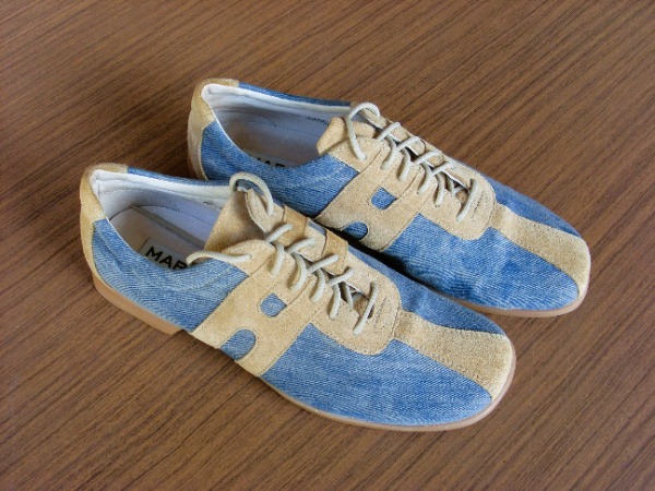Chaussures pour femme en jeans et daim