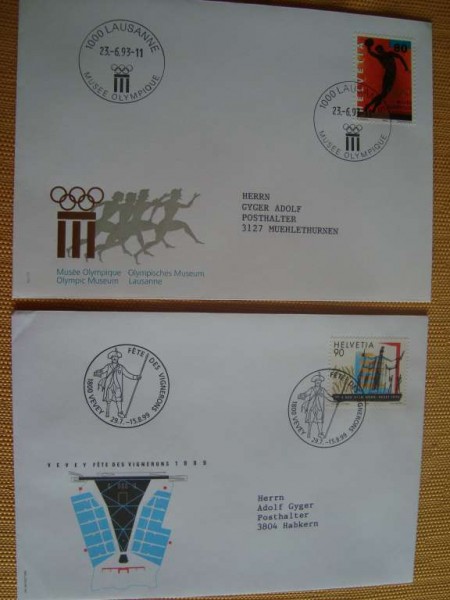 Enveloppe timbrée: Musée olympique, Lausanne
