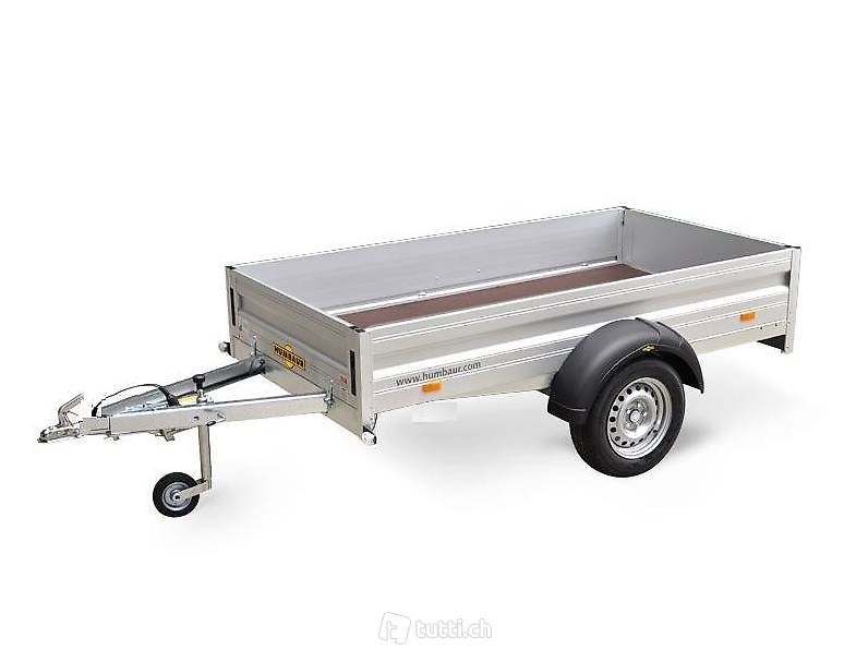 A vendre remorque de voiture en aluminium, marque Humbaur
