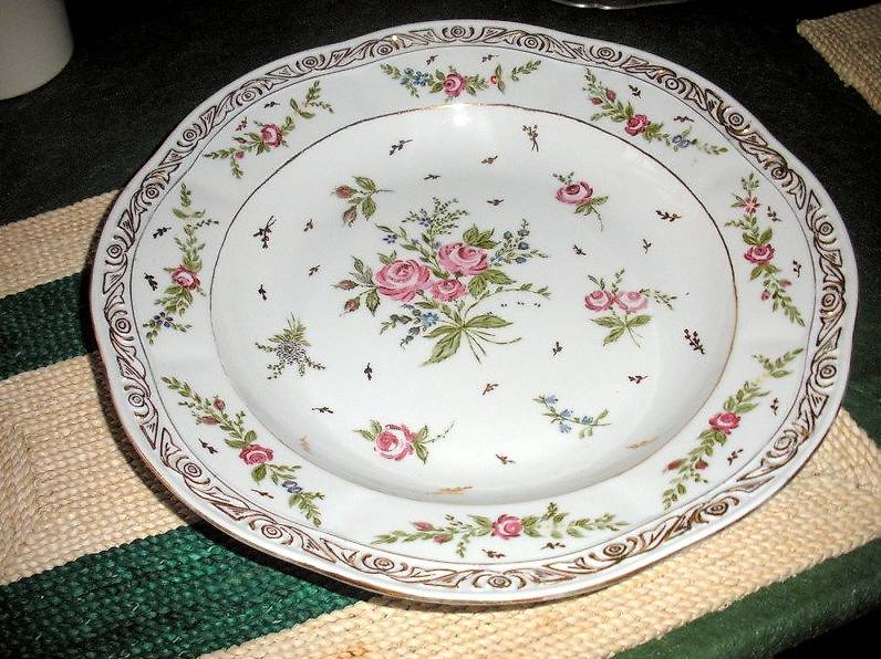 Assiette/plat peinte à la main diamètre 30cm