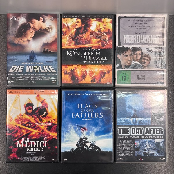 6x neue dvd drama geschichte krieg kino action kult klassiker