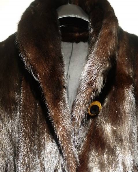 Long manteau vison