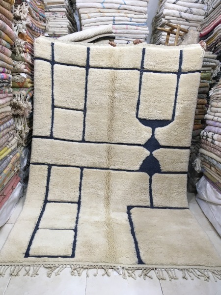 Tapis Mrirt d"exception Berbère Marocain 2m98 x 2m03