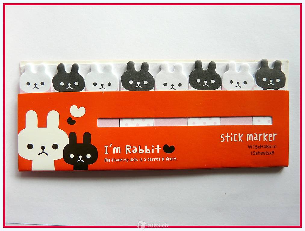 Post-it "I"m Rabbit" Hase, lapin, bunny, coniglio (P41)
