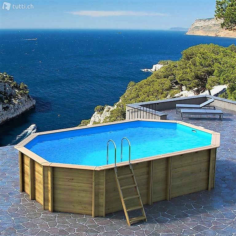  Piscine Bois Odysea Octogonale+ 640 x 403 x H133 BWT myPOOL