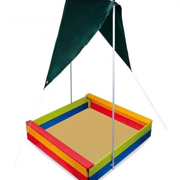  Sandkasten mit Dach (Sonnenschutz)