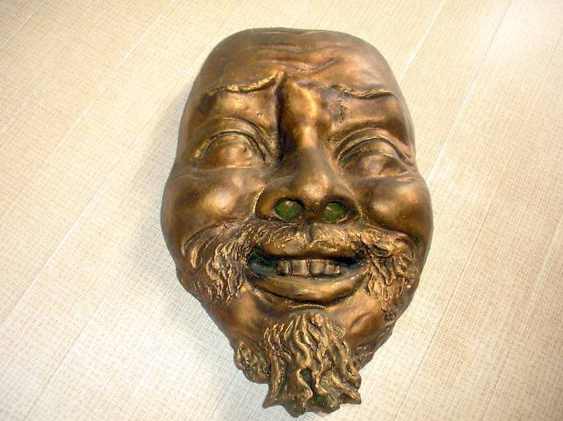 Sculpture tête personnage de Pierre Vellutini Corse