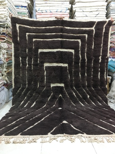 Tapis Mrirt d"exception Berbère Marocain 2m89 x 2m06