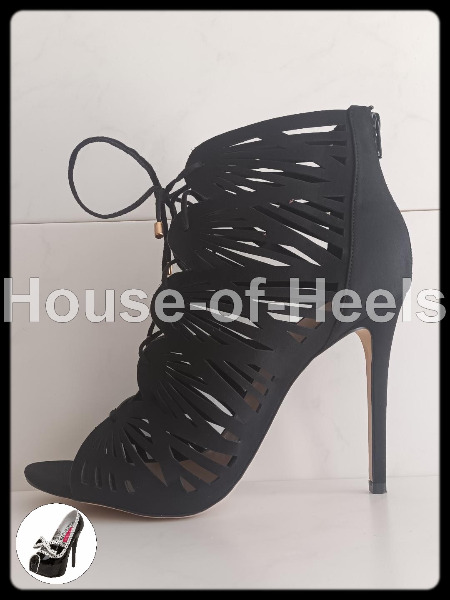 HoH Escarpins Sandales Aldo 42,5 talon 12cm velours noir