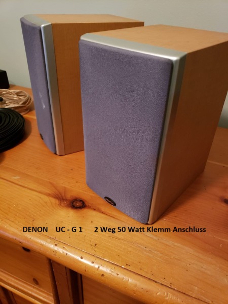 Hifi Lautsprecher DENON paar 50 Watt Klem Anschluss