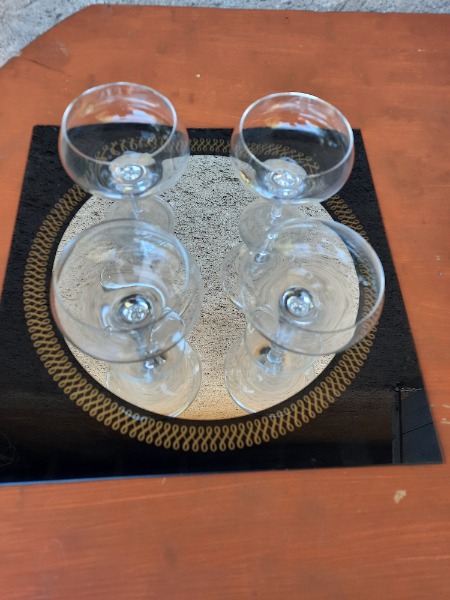 lot de 4 verres apéritif année 60