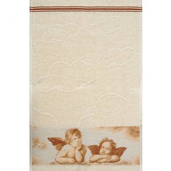  Tissu éponge ANGE serviette de visiteurs 30x50cm