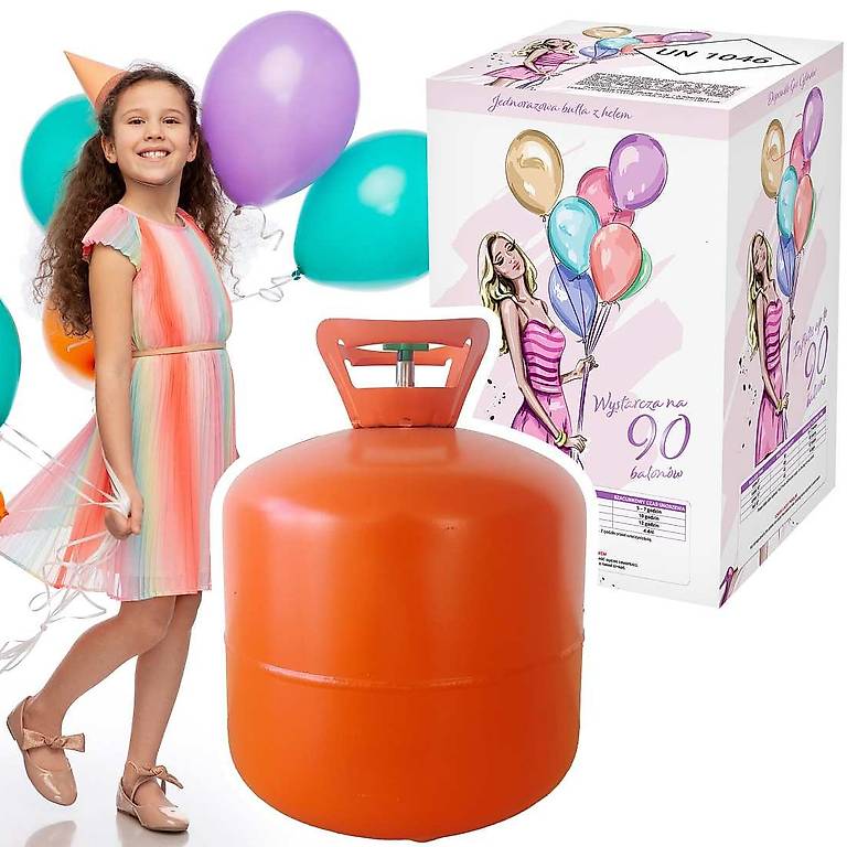 Bombola di elio per 90 palloncini (NON INCLUSI)