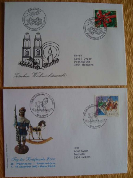 Enveloppes timbrées: Noël