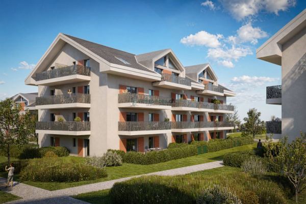 3.5 pièces traversant neuf avec balcon à Denges